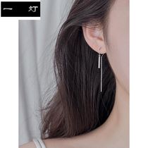 925 Sterling Silver Star gold secretary with EAR thread personality U shaped earrings Korean earrings female