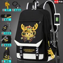 Korean version of the junior high school students bag male big boy san si wu nian students ultra-large capacity backpack school backpack