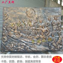 Customized FRP imitation copper Eighth Route Army Anti-Japanese War Cultural Sculpture Special Police Traffic Police Public Security Fire Force Relief Relief
