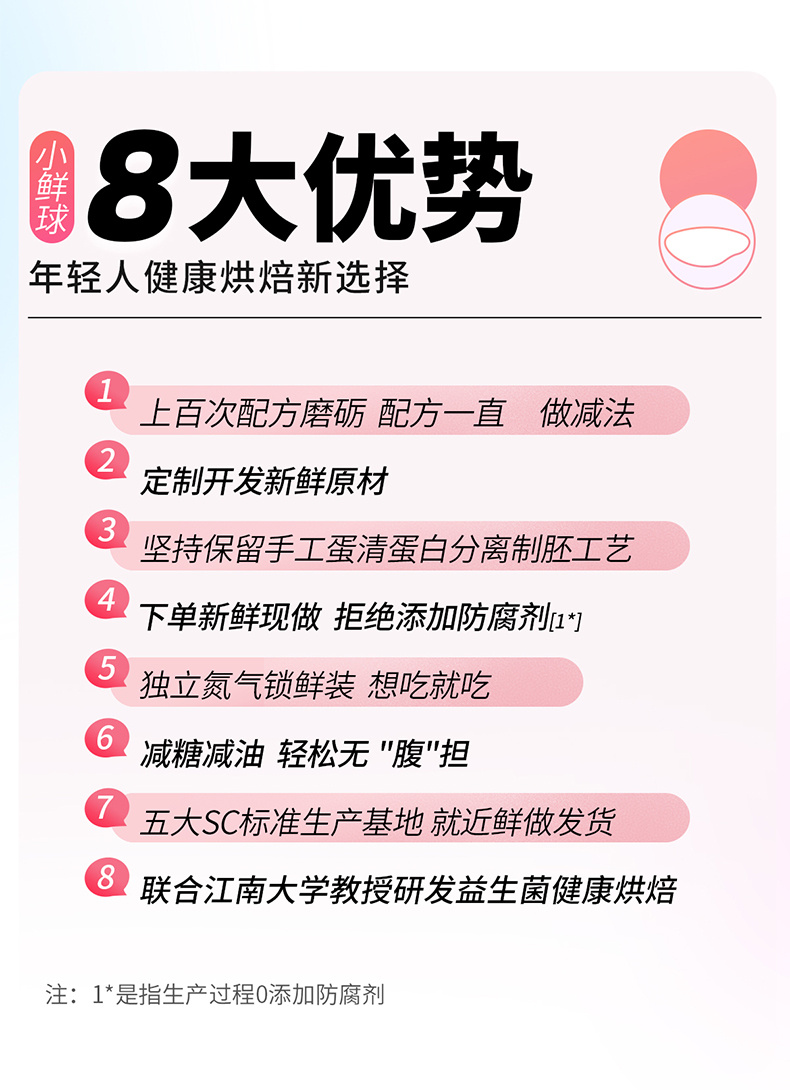 拍3件！芝洛洛爆浆肉松小贝蛋糕