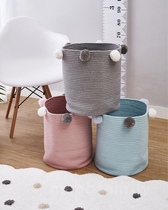 Mabel home ins new dirty clothes storage basket hair ball storage bucket Household toy storage basket dirty clothes storage frame