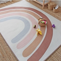 ins Nordic childrens room Rainbow mat Climbing baby game mat Crawling mat Bedroom bedside mat Childrens photography