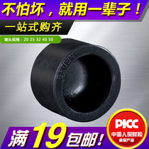 pe hot melt plug 20225324 6 minutes 1 inch pipe cap pipe plug tap water pipe fitting black welding fittings plug cap