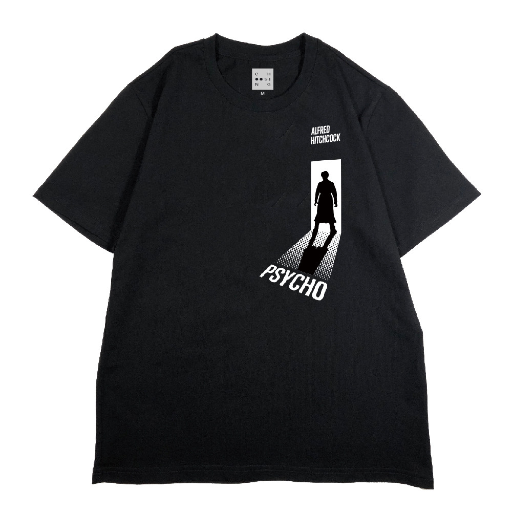 choosing丑丁 致敬希区柯克 经典惊魂记psycho 纯棉男女款短袖t恤