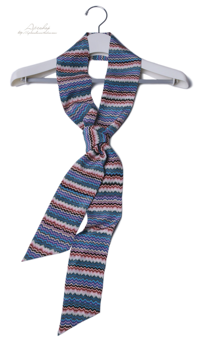 apcshop18春夏精选 欧洲高端小众真丝女士优雅气质精美丝带领巾