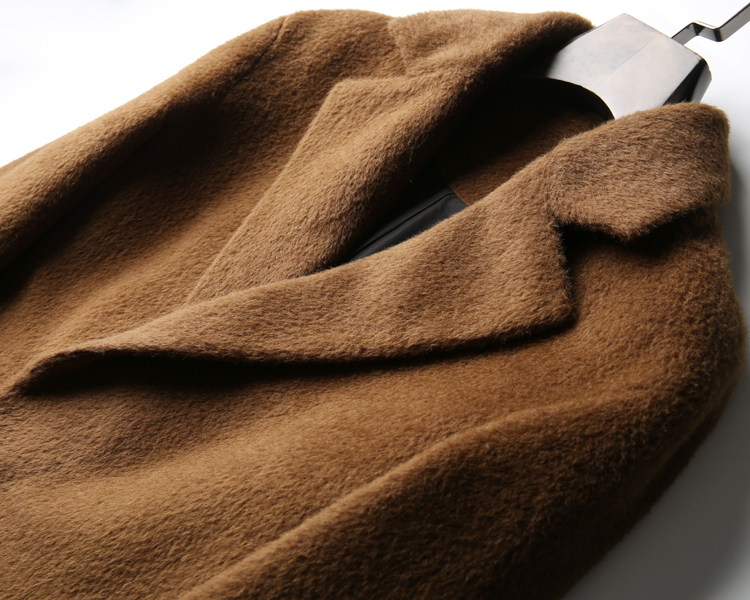 高定阿尔巴卡羊驼毛 版型太帅 男士绒毛呢大衣外套 特·清