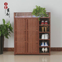 Shoe cabinet simple modern hall cabinet multifunctional shoes kitchen solid wood storage cabinet simple economical whole shoe rack