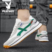 Floral Playboy mens shoes 2022 new small white Argan canvas board shoes mens wave shoes Fall warm and casual cloth shoes