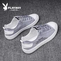 Floral Playboy mens shoes 2022 Spring new breathable thin section One foot pedal Sail Cloth Shoes Casual 100 hitch low helper shoes
