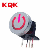 KQK gray light switch side plug red and blue light touch switch 6*6*10mm power switch symbol
