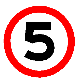 Speed limit 5 10 20 30 40 50 60 80 km signs aluminum round signs Reflective custom