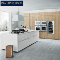 Van Loo Home Modern White Overall Cupboard Set Up Kitchen Kitchen Cabinet Custom Design Full House Open-shaped