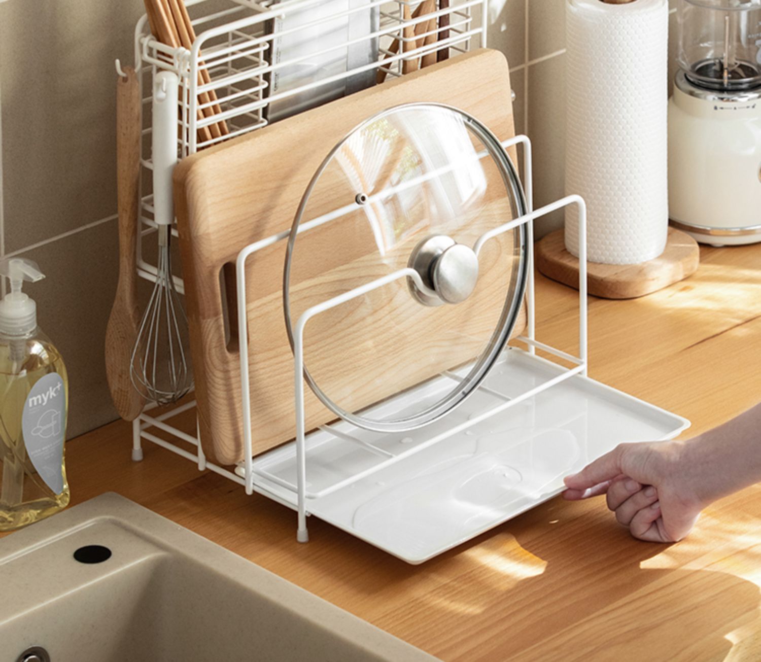 懒角落刀架厨房用品多功能置物架刀座菜刀砧板架刀具收纳架调料架