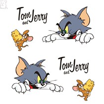 Cat and mouse car sticker personality electric car sticker waterproof sunscreen full body Net red scratch cute creative car sticker