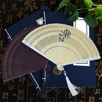 Mini Cheongsam fan handmade fan children ancient wind folding fan women Chinese style gift dance fan Japanese style wind small fan