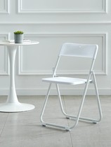 Folding chair office chair meeting Training chair beauty salon nail milk tea commercial plastic photo back chair stool