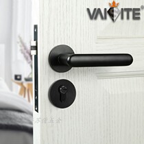 Wieter black home lock indoor hand lock door Universal silent split lock simple bedroom door lock