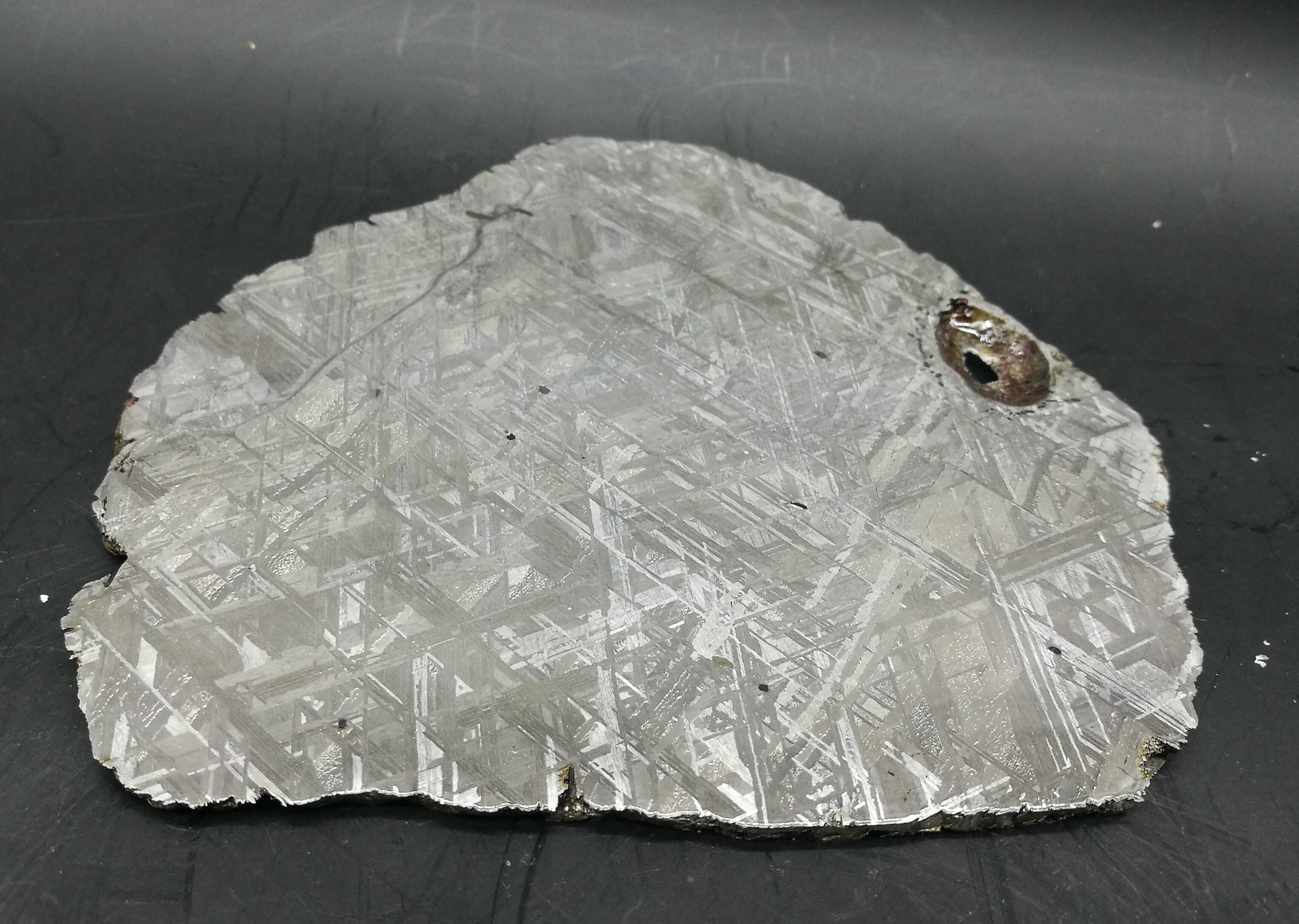 瑞典m铁陨石切片陨铁摆件镍铁陨石/天铁切块340g