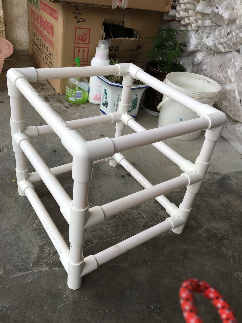 pvc 立体三通 立体四通 直角三通鞋衣柜架子给水管接头20 25 32mm