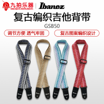 Nine-beat instrument IBANEZ IBANA Electric guitar strap Electric Bass Folk acoustic guitar thickened and widened strap