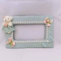 Switch patch wall protection switch set creative household socket panel decoration patch pastoral bear fabric edge patch