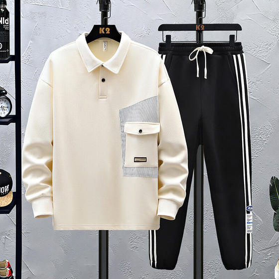 Spring and Autumn spliced long-sleeved sweatshirt boy handsome suit junior and senior high school students POLO shirt teenagers big children men's clothing
Spring and Autumn spliced long-sleeved sweatshirt boy handsome suit junior and senior high school students POLO shirt teenagers big children men's clothing