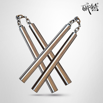 Bawwqi - All titanium alloy double - titanium real battle performance hollow double - cut stick to make a collection of two - part stick