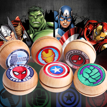 Wooden World Family Wooden Yo-yo Iron Man Captain Yo-yo Marvel Authentic Kids Boys Toys