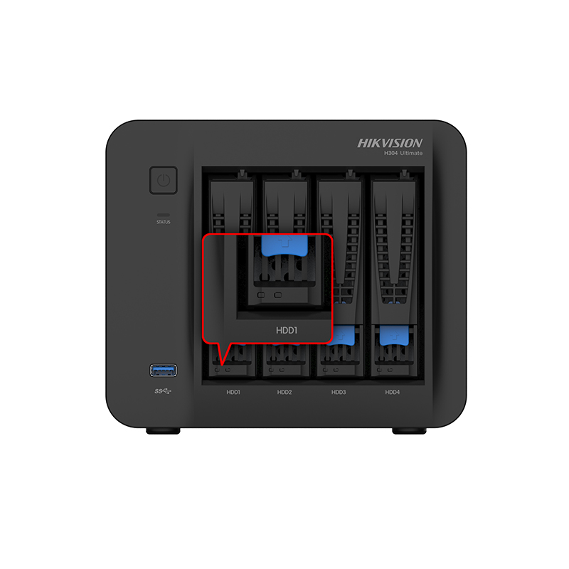 海康h304专业版/旗舰版nas存储hikvision企业家庭用私有云海康4盘位 数据共享私有云网盘硬盘盒 阵列硬盘柜