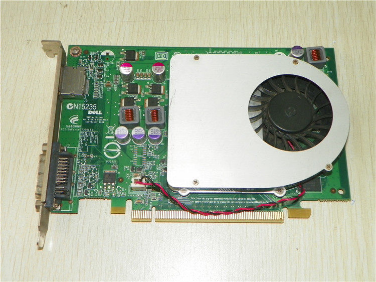 戴尔dell gt330 1g 9tcd9 dvi dp接口 显卡