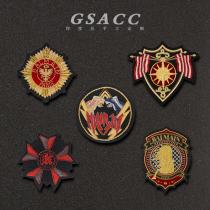 Indian silk embroidered badge cross-country personalized custom-made metal wire Indian handmade embroidered professional uniform Indian chapter