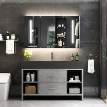 Rock board Bathroom cabinet Hand washing wash basin cabinet Combination bathroom intelligent sink Bathroom suit Floor-to-ceiling floor-to-ceiling floor-to-ceiling floor-to-ceiling floor-to-ceiling
