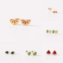 Ceramic small jewelry original design hipster fruit pie Collection new small adult student female personality simple
