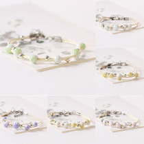 Jingdezhen ceramic jewelry hand-woven bracelet water drop crack beads ethnic wind adjustable size women simple