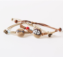 Ceramic trinket couple bracelet coffee Clay Clay fish bone and cat bracelet student female hipster niche adjustable