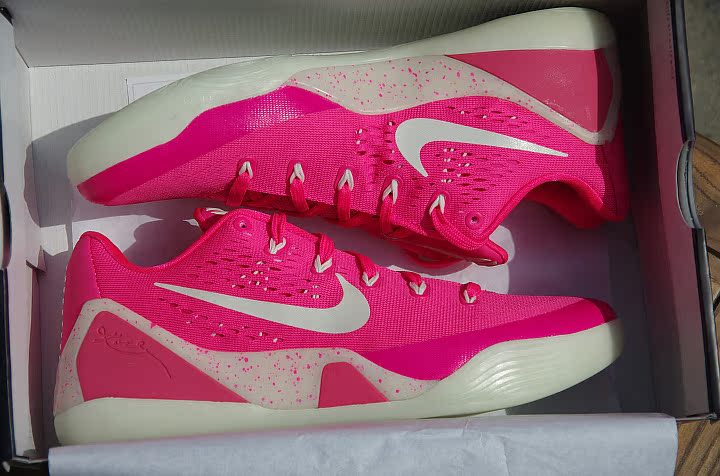 【8woody】nike zk9 kobe9 id科比9定制夜光骚粉篮球鞋704304-010
