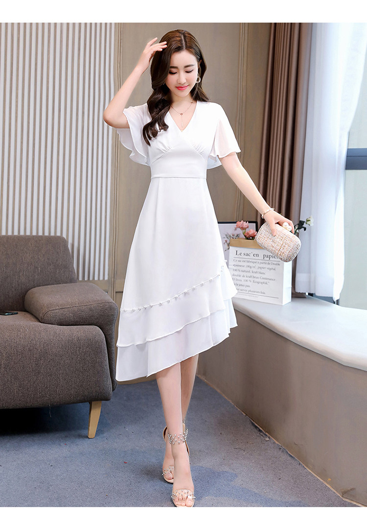 连衣裙2021年夏季减龄显瘦收腰短袖潮流_时尚俏佳人ssqjr8168-1 - 货
