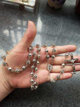 Christ Jesus Rosary Rosary Cross Catholic Reliquary Rosary Mary Prayer Blessing Necklace