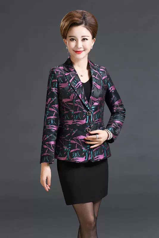 Áo khoác xuân nữ trung niên, áo khoác xuân thu cho mẹ trung niên, áo bà ba nhỏ, áo bà ba 35-45-50 tuổi - Business Suit