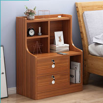 Bed head cabinet 2021 new belt lock with lock bed head cabinet shelve simple and modern storage cabinet simple bedroom home
