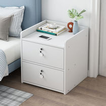 Bed head cabinet 2021 new belt lock with lock-bed head cabinet shelve simple and modern storage cabinet Easy bedroom bed