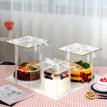 New transparent Gold Blackside West Point Box 8 inch 10 inch 12 inch 14 inch Monolayer Double Layer Plus High Classic Cake Box