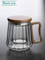 Touch Miss glass teacup household heat-resistant tea water separation tea cup household tea ceremony Cup with filter
