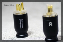 Copper Colour Copper Color Aluminum Alloy Shell Pure Red Copper Gold Plated Fever Beauty Mark plug tail two pieces