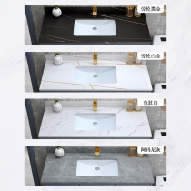 Rock plate one-body basin wash table ceramic basin semi-embedded wash basin square table basin basin single-shot not shipped
