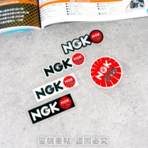 Spark plug sponsorship modified body sticker ignition trademark decal scratch cover rider sponsorship sticker