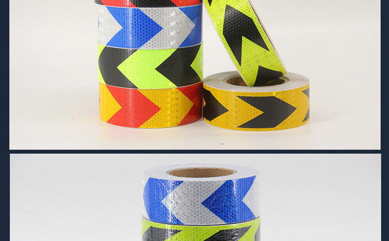 公路护栏反光贴红白反光贴膜双向反光贴10mm反光条广告牌反光纸贴