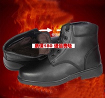 Winter genuine leather wool velvet thickened warm high-top mens boots 07 suede shoes Fur shoes medium tube cotton shoes cotton boots