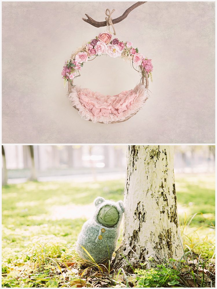 【s542】新生儿百天宝宝3d抠图设计背景模板psd儿童影楼后期合成素材