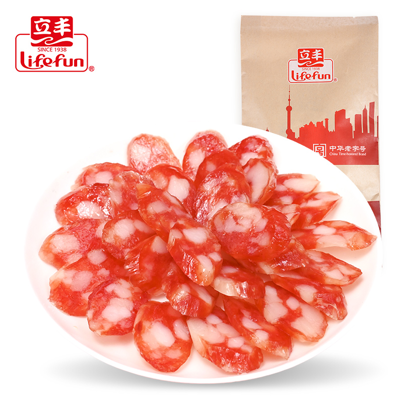 get two coupons from customer service, deduct 25 from shanghai lifeng sausage, cantonese sausage, rice sausage, sweet and salty 200g